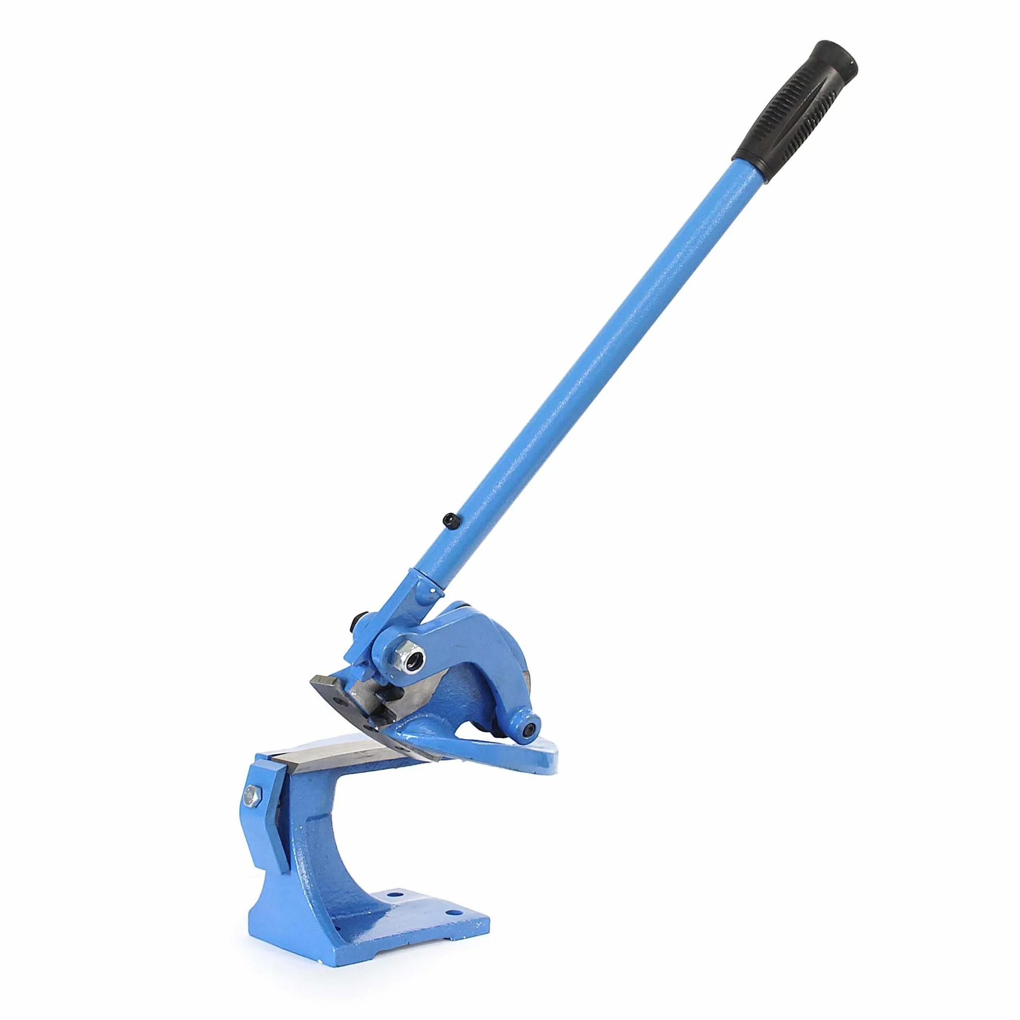 XPOtool Cisaille à levier 200 mm Lame courbée Découpe tôle Métal Acier rond plat Machine manuelle