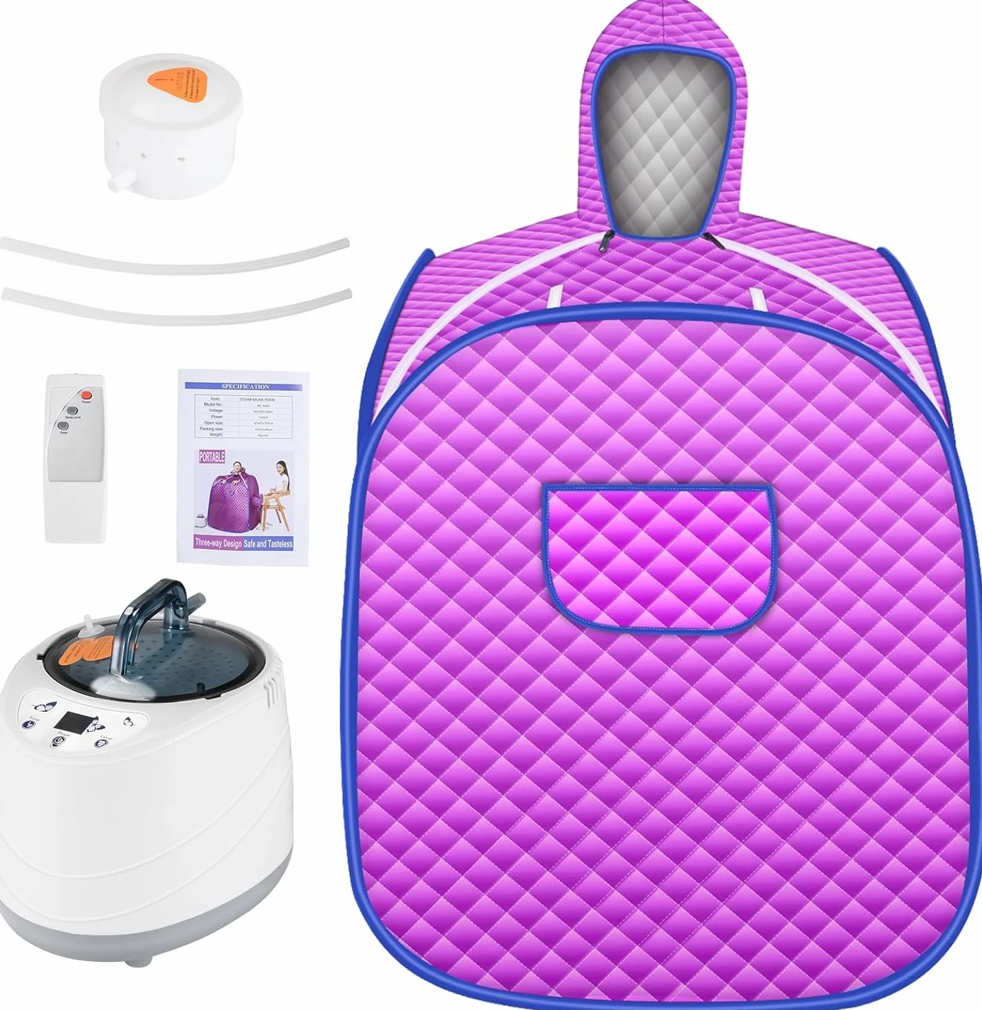 Sauna à Vapeur et Cabine, Tente de Sauna Portable Pliable avec Le Contrôleur de Température pour Bain de Sauna Détoxification Perspiration Thérapie Perdre du Poids