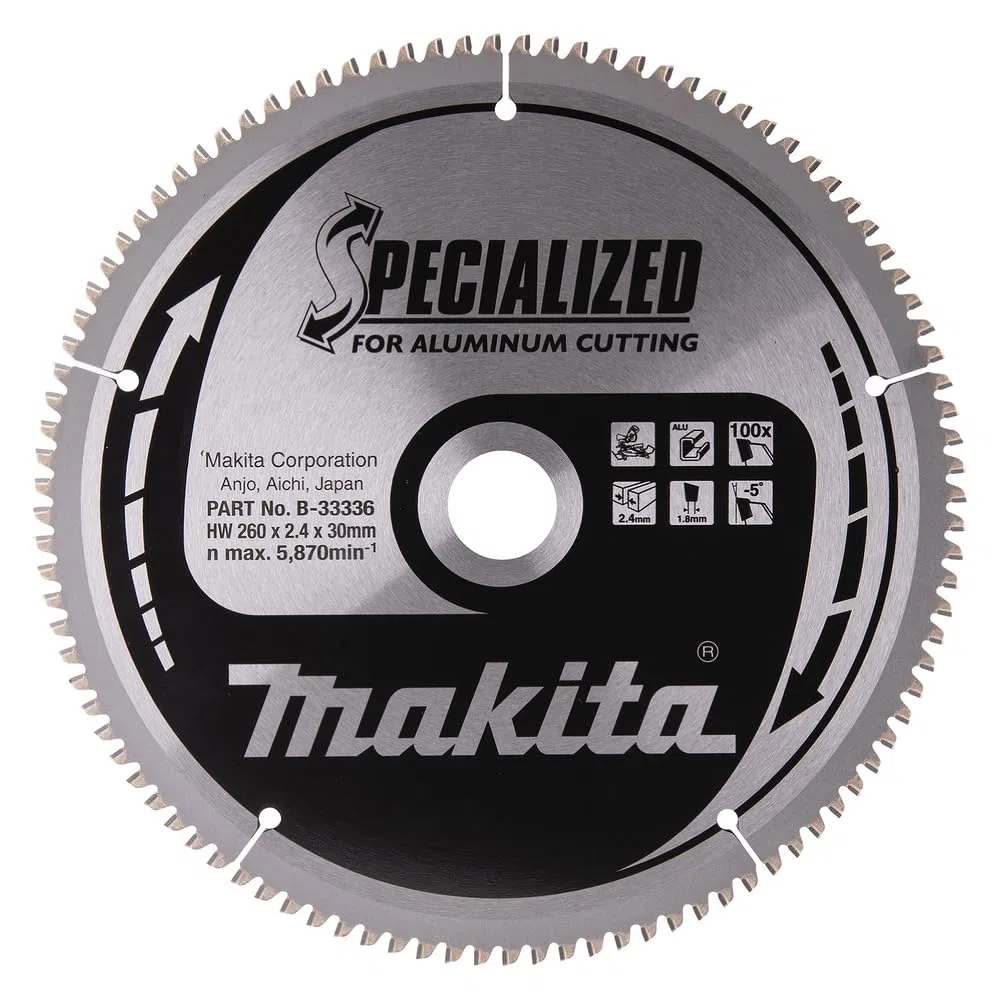 Makita spécialisés saege feuilles 260 x 30 mm, 100Z, 33336